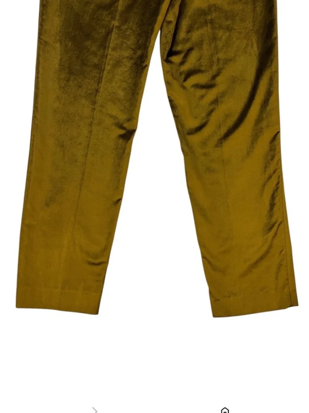 Rag & Bone Poppy Velvet Trouser Pant 2 Olive